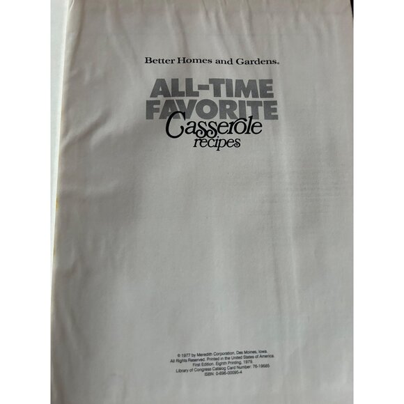 Better Homes & Gardens All-Time Favorite Casserole Recipes Hardcover Cookbook 19 - Picture 4 of 9
